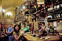Me, at the main bar of the Mesón Rincón