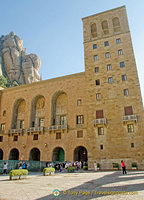 Monastery building on Placa de Santa Maria