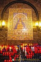 This is where candle offerings are made after visiting the Black Madonna