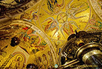 Mosaic ceiling of the Basilica