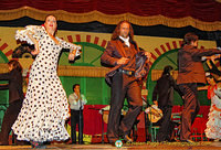 Stars doing their flamenco routine