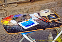 Street artists in Seville