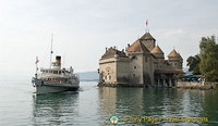 Cruising past Chillon Castle on a Lake Geneva cruise