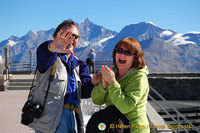 No paparazzi! Tony with Sue Mason on Kleine Matterhorn