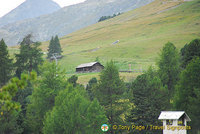 The "Heidi" hut above St Moritz
