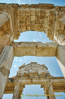 Tetrapylon - See the carvings under the arch