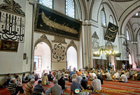 Prayer groups in session at the Great Mosque