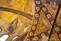 Mosaic of virgin and child