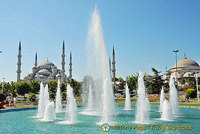 Around Sultan Ahmet, the Blue Mosque and Hagia Sofia, Istanbul, Turkey