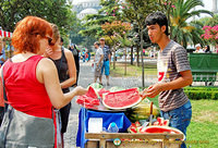 Watermelon man in Sultanahmet Square