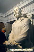Statue of F.A.Roubaud, artist and creator of the Panorama Museum
