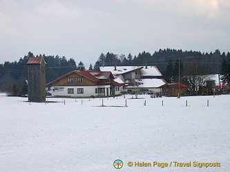 Scenic views along the road to Hohenschwangau