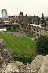 Cardiff Castle - view from the Old Keep