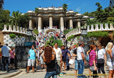 A picture paints a thousand words and the main entrance to Parc Guell says it all.