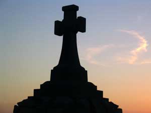 Celtic cross at Newquay