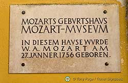 Mozart was born here