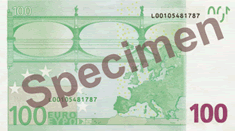 100 euro note (back)