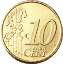 10 cent coin (front)