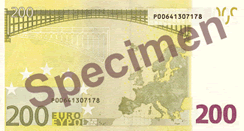 200 euro note (back)