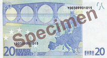 20 euro note (back)
