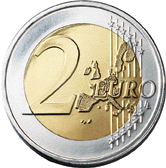 2 euro coin (front)