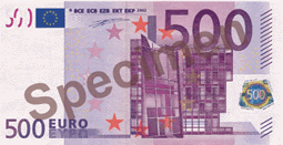 500 euro note (front)