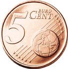 5 cent coin (front)