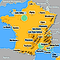 map of France