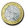 French 1 Euro coin