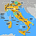 map of Italy
