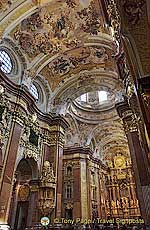 Church interior at Melk Abbey
