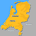 map of Netherlands
