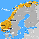 map of Norway