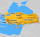 map of Turkey