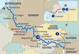 Scenic's River Cruise route