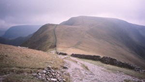 Looking at Roman High Street in the Lake District, UK