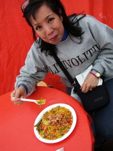 Great paella in the Market Square - Helsinki