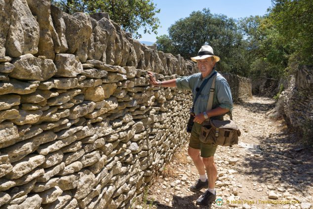 Stone walls near Gordes