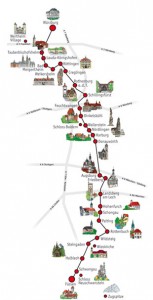 Romantic Road Route Map