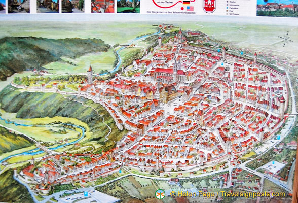 Map of Rothenberg Wall Rothenburg Wall Walk