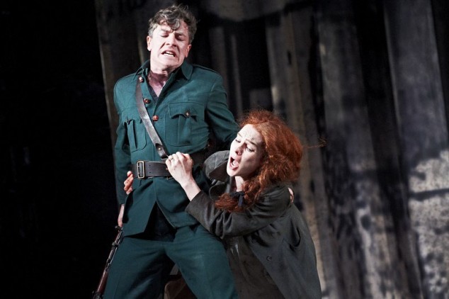 Scene from Sean O'Casey's powerful classic"The Plough and the Stars" at The Abbey Theatre in 2012. The Plough and The Stars is set during the upheaval of the 1916 rising.
