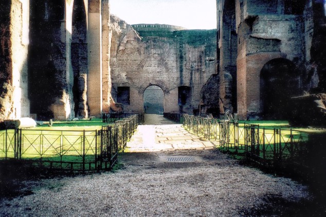 Interior of the Baths of Caracalla in Rome