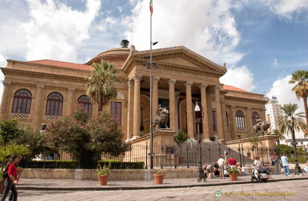The Teatro Massimo is the largest opera house in Italy