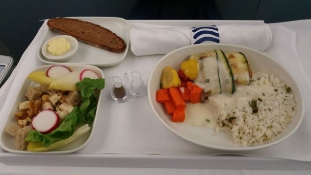 Finnair Fish Dinner