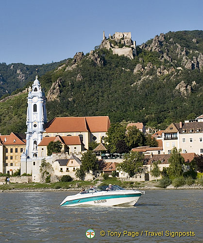View of Dürnstein from the Danube