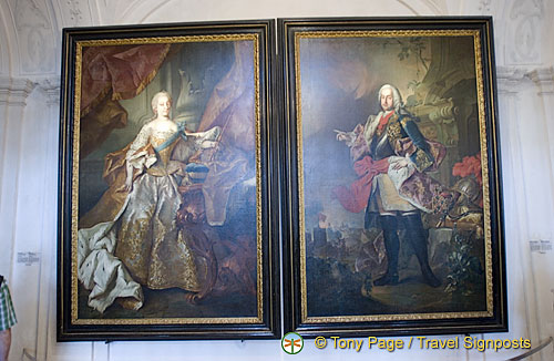 Portraits of Maria Theresa, Queen of Hungary and her husband