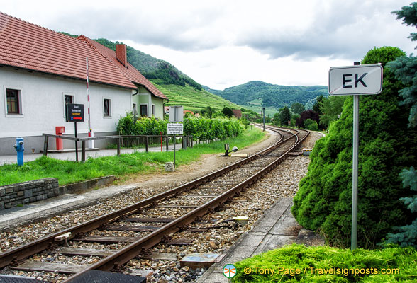 Railway track through Weissenkirchen