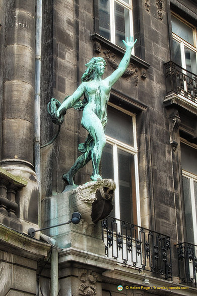 Statue on a building