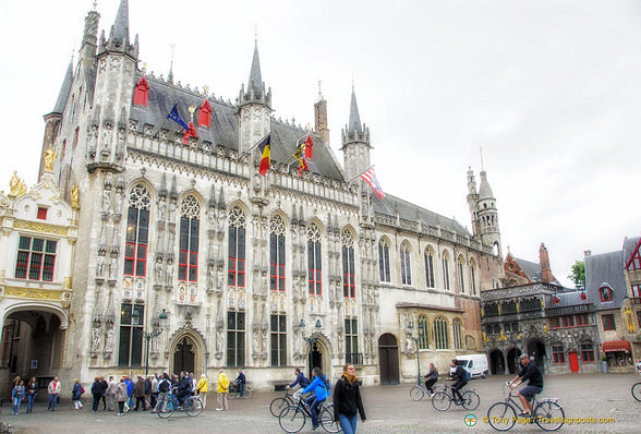 The elegant Stadhuis (City Hall) on Burg Square