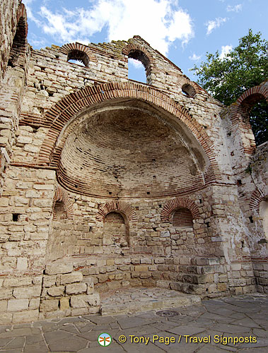 Semi-circular apse of Church of St Sophia